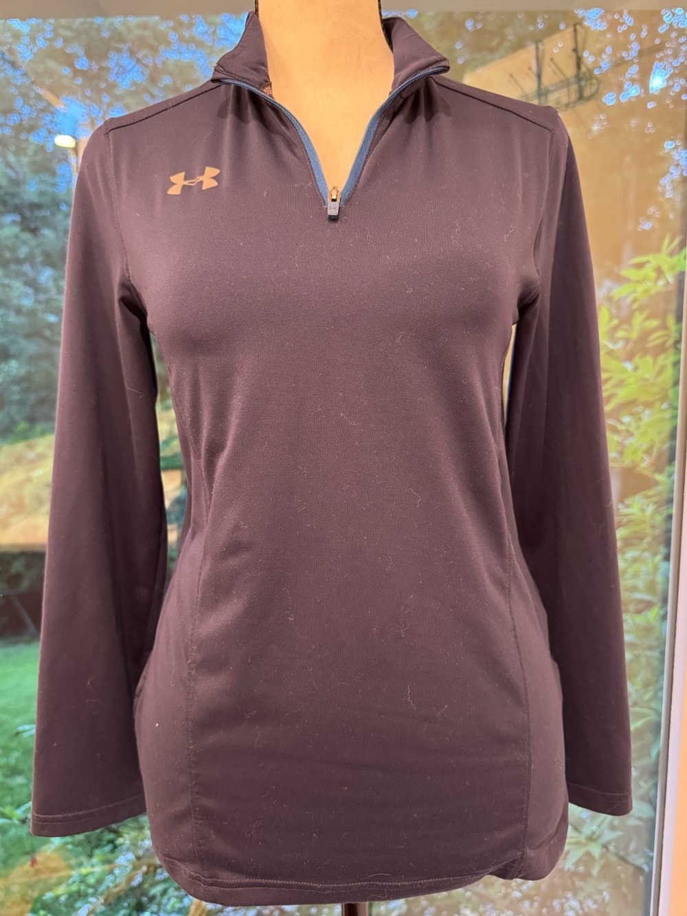 Under Armour Youth Medium Navy Quarter Zip Athletic Pullover YMD